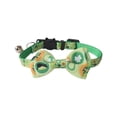 thumbnail image 2 of Fwttom Pet Products Irish Festival Bow with Bells Cats Collar, 2 of 6