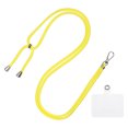 thumbnail image 1 of Unique Bargains Adjustable Neck Phone Lanyard with Transparent Patch, Bright Yellow, 1 Count, 1 of 5