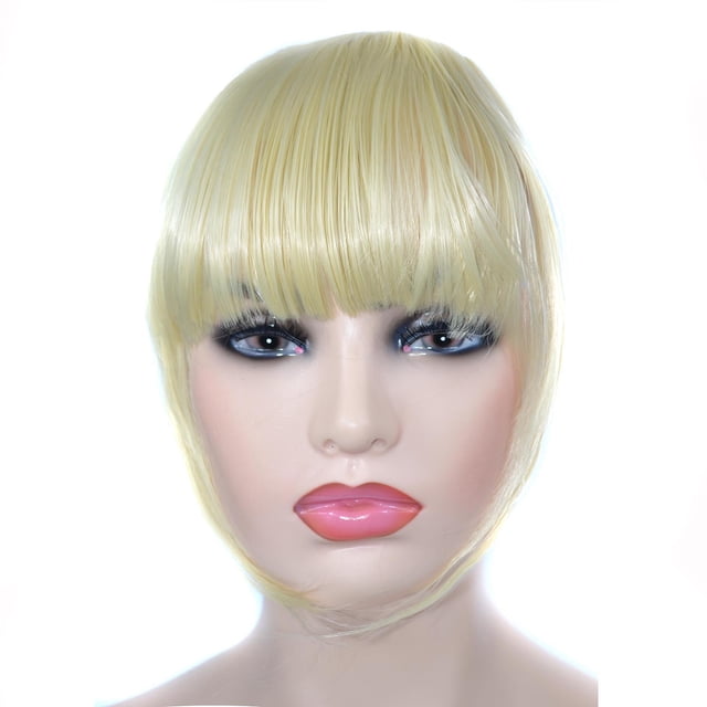 RKSTN Perruques Cheveux Humains Tresses Bandeau Synthétique Frange Extensions de Cheveux pour Femme Perruques Sans Colle
