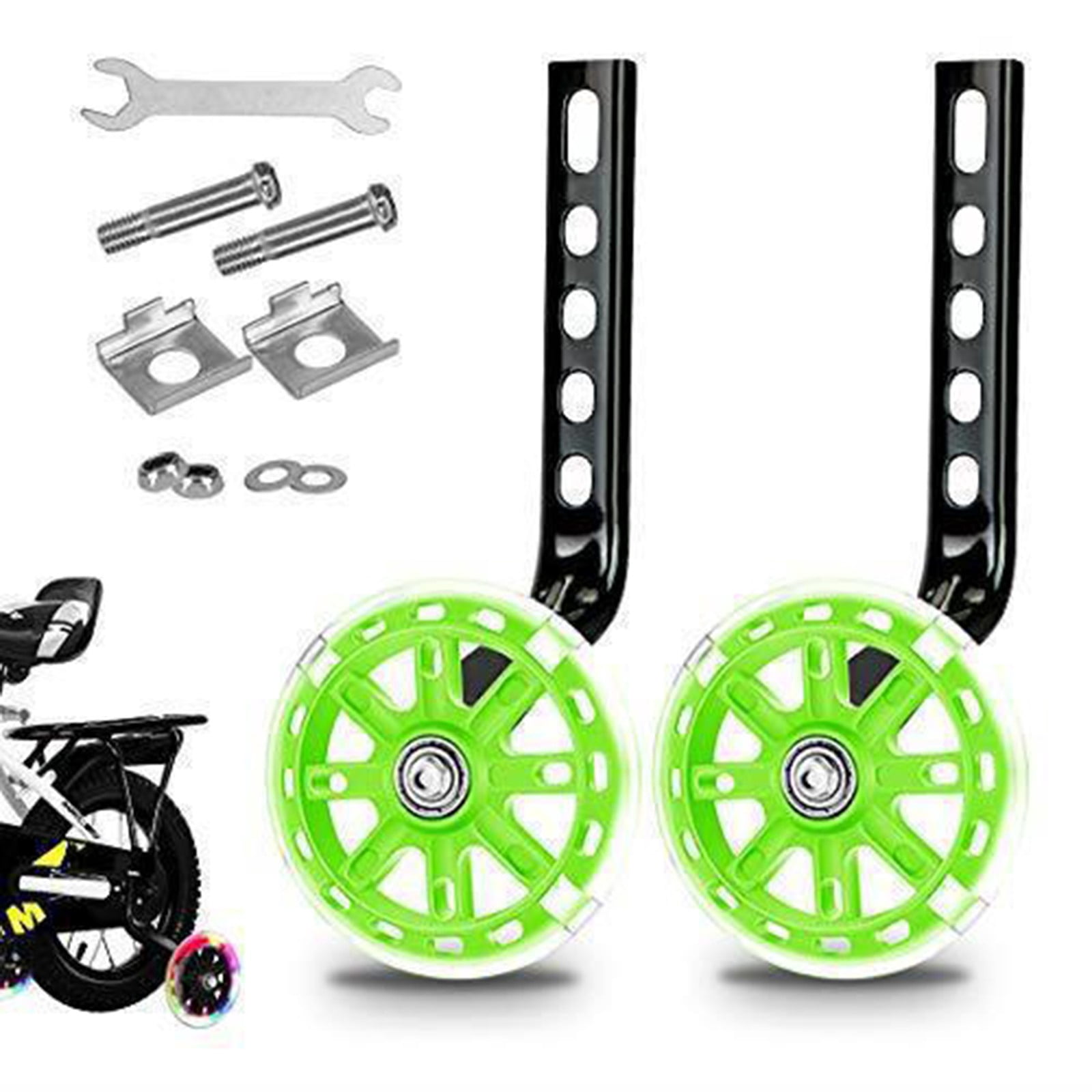 Xechzx Training Wheels for 20 Inch Bike, Bike Wheels, Wheels Support, Quiet Wheels for Bikes, Compatible with 12 14 16 18 20 Inch Variable Bicycles & Single Speed Bikes