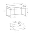 thumbnail image 4 of Monarch Specialties Computer Desk, Home Office, Laptop, Storage Drawer, 42"l, Work, Metal, Laminate, White, Contemporary, Modern, 4 of 4