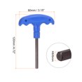 thumbnail image 2 of Unique Bargains H6 T-Handle Hex Key Wrench 6mm S2 Steel T-Key Inner Hexagon Spanner Repair Tool, 2 of 5