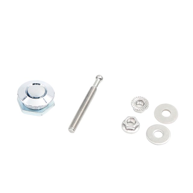 Transemion Car Modification Lightweight And Stylish Hood Lock Multiple Options Available Electroplated silver DP16-25 1Set