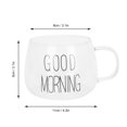 thumbnail image 3 of Drinkware, au Lave-Vaisselle Forme Exquise Tasse à Café Tasse à Café avec Poignée pour Café Marque Blanche, 3 of 8