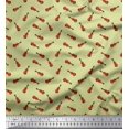 thumbnail image 1 of Soimoi Viscose Chiffon Fabric Guitar Musical Instrument Print Fabric by Yard 42 Inch Wide, 1 of 3