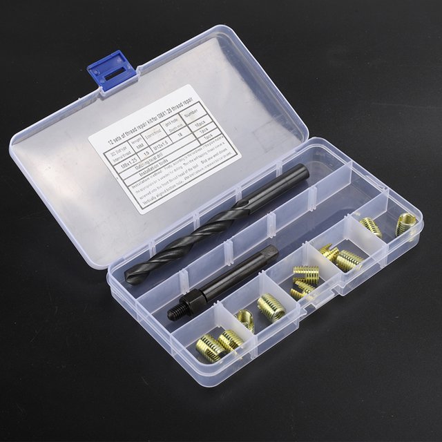 Thread Repair, Strong Against Vibration Prevents Loosening Thread Insert For Automobiles Rail Car, Military Supplies, Ships
