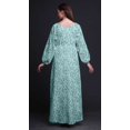 thumbnail image 3 of Bimba Robe Maxi d'Été Décontractée pour Femmes en Georgette Mousse à Imprimé de Fleurs et de Feuilles, Longue, Taille Élastique, X-Grand, 3 of 5