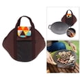 thumbnail image 3 of Almencla 12" Grill Plate Nonstick Wok Griddle with Handles Pot Coating Cast Iron Circular storage bag, 3 of 8