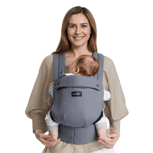 Momcozy Baby Carrier, Ergonomic, Lightweight Carrier for 7-44lbs, Ideal for Hands-Free Parenting, Enhanced Lumbar Support for Infant to Toddler, Grey