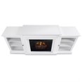 thumbnail image 3 of Real Flame Canada Frederick Traditional Solid Wood Electric Fireplace in White, 3 of 17
