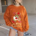 thumbnail image 1 of Chandail de Noël pour Femmes 2023 Mode Manches Longues Col Rond Imprimé de Noël Hauts Amples Blouse Chandails en Liquidation, 1 of 5
