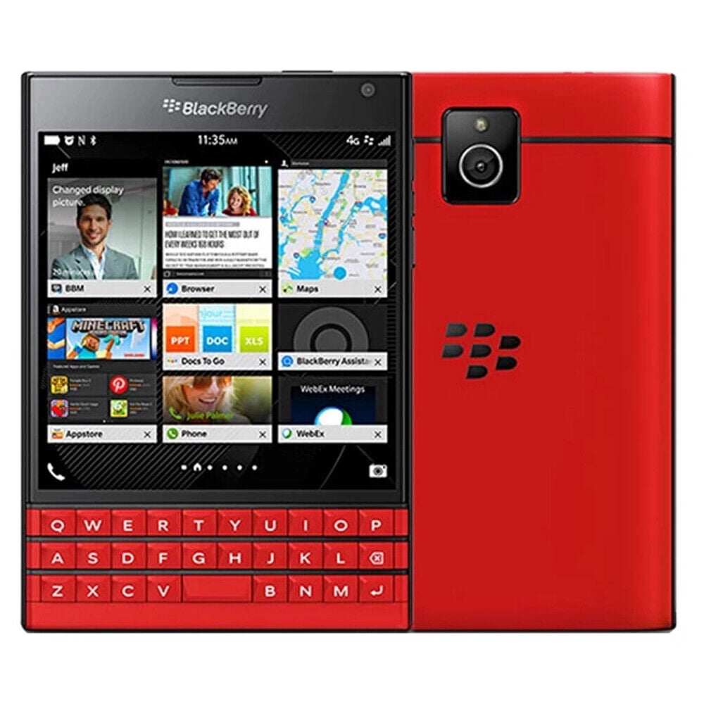 スマートフォン本体 BLACKBERRY PASSPORT RED BlackBerry - Passport GSM 4G LTE with 32GB Memory Cell Phone