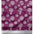 thumbnail image 1 of Soimoi Polyester Crepe Fabric Artistic Floral Print Sewing Fabric Yard 42 Inch Wide, 1 of 3