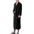 thumbnail image 4 of Women'S Double Pocket Flannel Bathrobe Soft And Warm Double Faced Velvet Bathrobe Pajamas And Home Wear Bathrobe Robe, 4 of 6