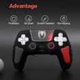 thumbnail image 4 of AARONMEI PS5 Controller Silicone Cover Skin Black Spider Man Theme With Joystick Caps, 4 of 8