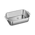 thumbnail image 2 of 316 Stainless Steel Roasting Pan, Deep Rectangular Baking Tray for Fish and Meat, Induction Cooktop Compatible, Dishwasher Safe, Versatile Kitchen Tool, 2 of 5