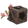 thumbnail image 3 of Miangastore Aquarium Décor Paysager en Résine Brun Foncé 1Ensemble 3.5x2.9x2.9in, 3 of 8