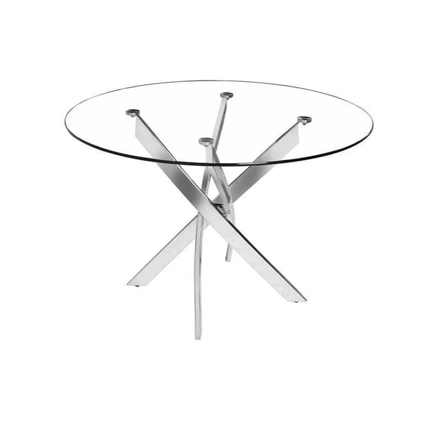Heavenly Collection Star Dining Table, Tempered Glass Dining Table, Round Glass Dining Table, Dining Table, Cross Dining Table