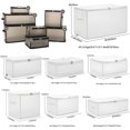 thumbnail image 4 of Graflsoa Foldable PVC Storage Box for Clothes, Toys, and Blankets - Black, 6.8L (30x19x12cm) - Space-Saving, Waterproof, and Stackable Design, 4 of 7