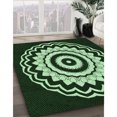 thumbnail image 3 of Ahgly Tapis d'Intérieur Lavable en Machine Carré Noir Nuit Transitionnel, 5 Pieds Carré, 3 of 7