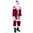 thumbnail image 3 of Adult Christmas Costume Santa Claus Suit Xmas Holiday Cosplay, 3 of 5
