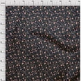 thumbnail image 4 of oneOone Velvet Rose Brown Fabric Florals Craft Projects Decor Fabric Printed By The Yard 58 Inch Wide, 4 of 4