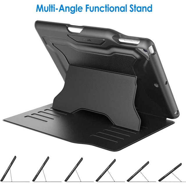 JETech Case for Apple iPad 9.7-Inch (2018/2017 Model, 6th/5th Generation) with Apple Pencil Holder, Highly Protective,
