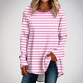 thumbnail image 2 of Birdeem Hauts pour Femmes Décontractés Été Manches 3/4 Femmes Décontractées Manches Longues Col Rond Hauts Blouse Ample Imprimé Graphique Chemise Hauts et Blouses Été, 2 of 5