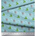 thumbnail image 2 of Soimoi Velvet Fabric Geometric Shapes,Crocodile & Rhinoceros Kids Decor Fabric Printed Yard 58 Inch Wide, 2 of 3