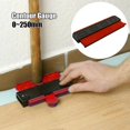 thumbnail image 2 of Contour Gauge with Lock 10 Inch and 5 Inch Contour Duplications Create Perfect Instant Template for Curved and Odd Shapes, Gauge Master, Bonus Angle Ruler Measuring Tool and Carpenter Pen, 2 of 3