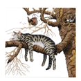 thumbnail image 2 of GUOOL Motif de Chat Endormi au Point de Croix Estampé et Compté 11CT Estampé, 2 of 9