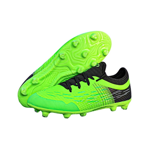 BYHONG Outdoor Low Top Training Shoes Kids Soccer Shoes Football Toddler Boy's Shoes Green 3.5