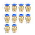thumbnail image 1 of ZheElen 10 Pieces Home Threaded Interface Pneumatic Hose Connector Replacement Pipe Brass Connectors Attachment Hardware PC6-01, 1 of 6
