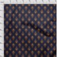 thumbnail image 3 of oneOone Polyester Lycra Fabric Leaves Block Print Fabric BTY 56 Inch Wide, 3 of 4