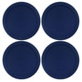 thumbnail image 1 of Lids For Pyrex And Anchor Round Glass Containers 2-Cups Blue-4 Pack, 1 of 6