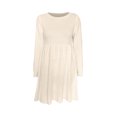 thumbnail image 5 of Gspmoly Robes Décontractées pour Femmes, Robe Chandail à Manches Longues et Col Rond Unie pour Femmes, Robe Chandail Longueur Genou, Robes de Cocktail, Articles en Liquidation, 5 of 5