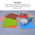 thumbnail image 2 of ziyahi Heats Insulation Table Mat Dish Plate Pot Pad Square Coaster Nonslip Placemat Desk Countertop Protector Kitchen Draining Blue, 2 of 5