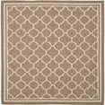 thumbnail image 1 of Safavieh Courtyard Brown Indoor Outdoor Rug - Square 5'3", 1 of 5