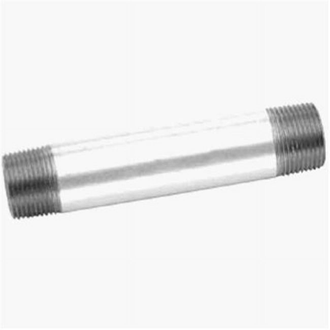 Raccord de Tuyau, Tétine Galvanisée, 1/2 x 7 Po -8700149605