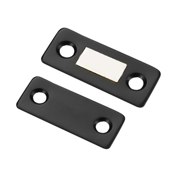 Capuchons Minces Invisibles Magnétiques pour Portes d'Armoires, Tiroirs et Garde-Robes, Conception Ultra Mince de 4 mm avec Ruban Adhésif et Vis Incluses pour une Fermeture Sécurisée
