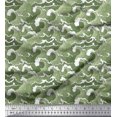 thumbnail image 1 of Soimoi Polyester Crepe Fabric Waves Shirting Print Sewing Fabric Yard 52 Inch Wide, 1 of 5