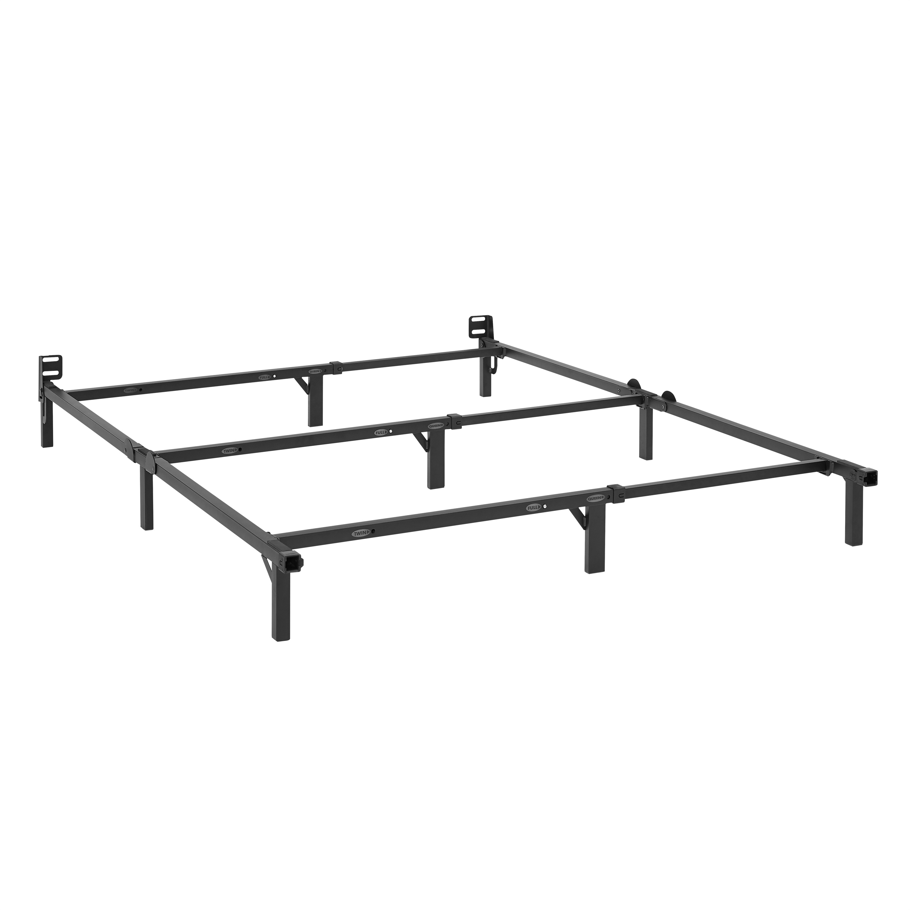 Mainstays cadre de lit en métal réglable de 7", noir, tailles Twin/Full/Queen, sommier requis (vendu séparément)