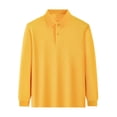 thumbnail image 1 of Sunnyoo Tween Boy's Polo Shirts Long Sleeved Solid Color Basic Polos Breathable Basic Undershirt, 1 of 3