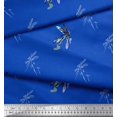 thumbnail image 3 of Soimoi polyester Crepe Fabric Dragonfly & Texture Print Sewing Fabric Yard 42 Inch Wide, 3 of 3