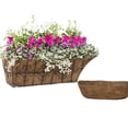 thumbnail image 2 of 3PCS 24 Inch Coconut Fiber Trough Hanging Basket Liners, Coco Coir Planter Inserts for Window Box, Fence Flower Baskets, and Wall Planters, Eco-Friendly Replacement Liners, 2 of 6