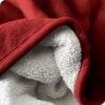 thumbnail image 4 of Bare Home Plush Sherpa Bed Blanket - Fluffy & Soft - Reversible - Lightweight - Throw/Travel, Red, 4 of 7