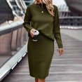 thumbnail image 4 of EQWLJWE Chandails à Col Roulé 2023 pour Femmes, Décontractés, à Manches Longues, Robe Chandail Tricotée d'Hiver, 4 of 4