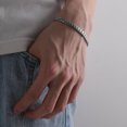 thumbnail image 3 of Bracelet Homme Couleur Unie Simple Clip Homard en Acier Inoxydable Surface Lisse Forme Écailles de Serpent Cool Anti-Rouille Bracelet Homme Usage Quotidien Bijoux, 3 of 8
