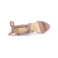 thumbnail image 4 of BLISSFUL STEP Sandales à Talon Bloc à Plateforme à Lacets pour Femmes Rose Poudré (Taille 9,5), 4 of 7