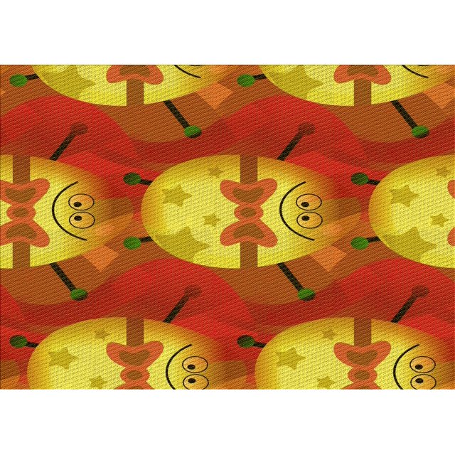 Ahgly Company Tapis Rectangulaire Lavable en Machine Intérieur Transitionnel Néon Rouge, 3 Pieds x 5 Pieds